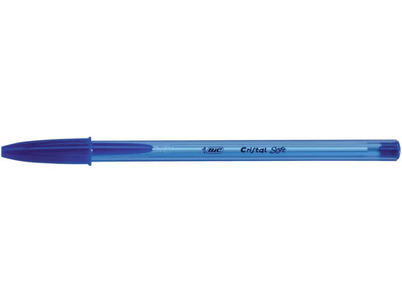 Penna a sfera BIC Cristal Soft M 1,2 mm nero 951433