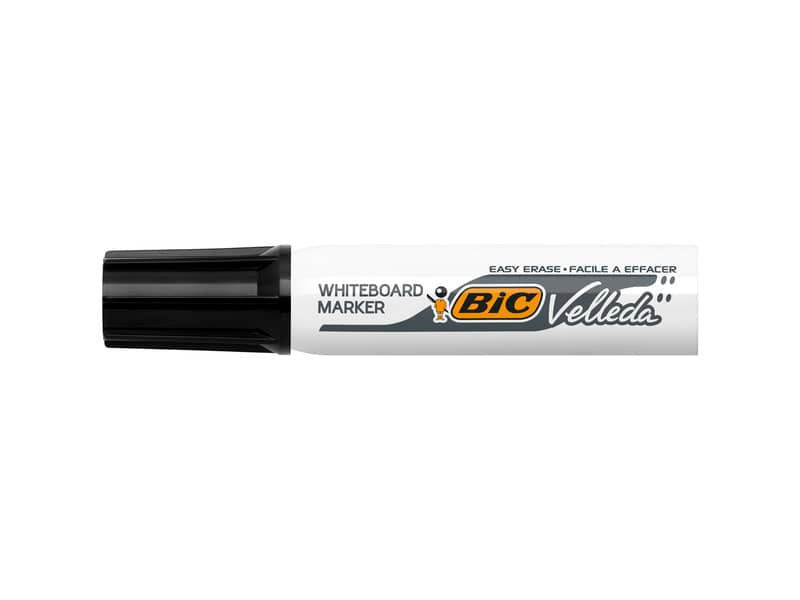 Marcatore per lavagne bianche BIC Velleda 1781 punta a scalpello 3,3-4,6 mm nero - 9402981