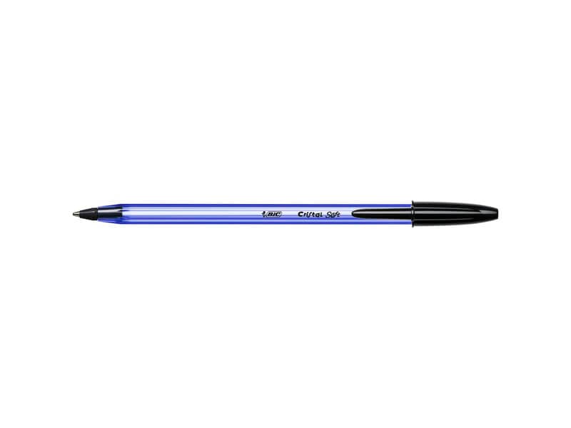 Penna a sfera BIC Cristal Soft M 1,2 mm nero 951433