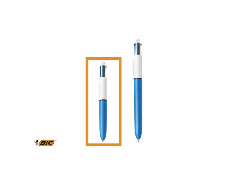 Penna a sfera a scatto BIC 4 Colours Mini M 1 mm assortiti 895958