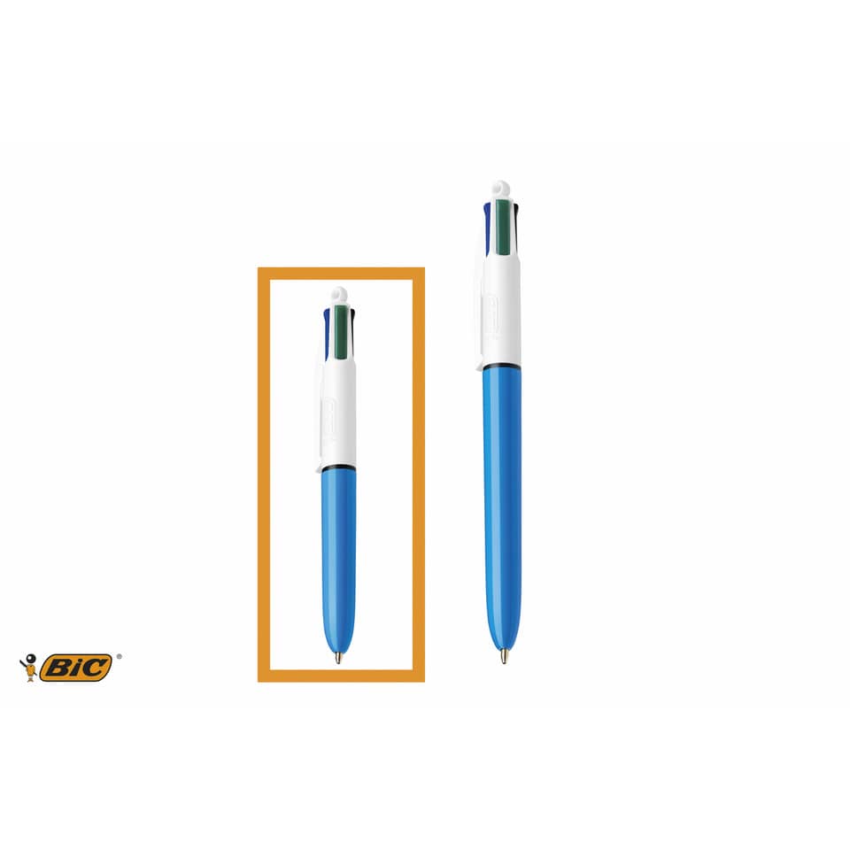 Penna a sfera a scatto BIC 4 Colours Mini M 1 mm assortiti 895958