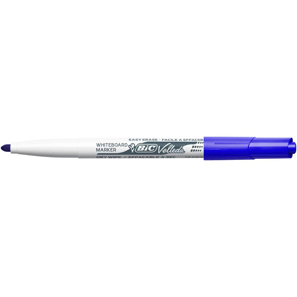 Marcatore per lavagne bianche BIC Velleda 1741 punta conica 4,5 mm blu 9581701