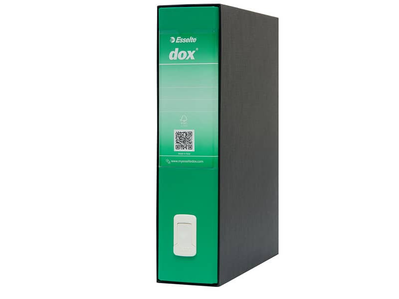Registratore a leva DOX2 Protocollo 28,5x35 cm - dorso 8 cm verde D26214