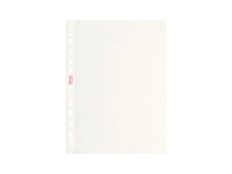 Buste a perforazione universale goffrate Esselte STANDARD PP antiriflesso trasparente A4  conf.200 - 395613300