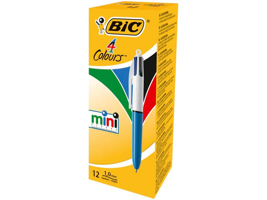 Penna a sfera a scatto BIC 4 Colours Mini M 1 mm assortiti 895958