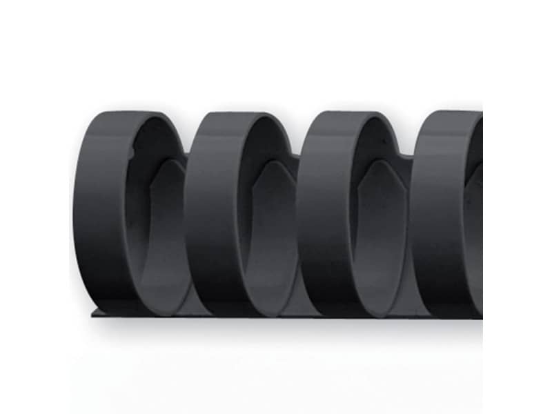Dorsi plastici a 21 anelli GBC CombBind 25 mm A4 nero - fino a 225 fogli conf da 50 dorsi - 4028182