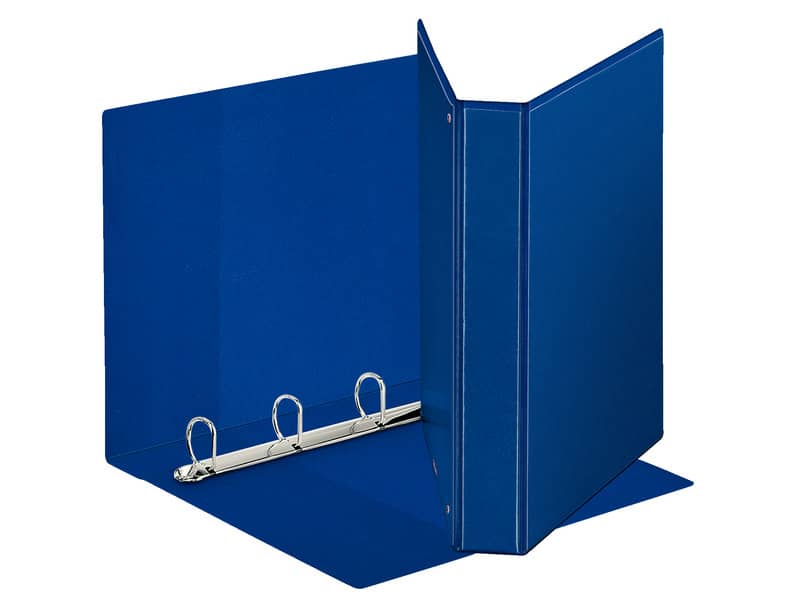 Raccoglitore personalizzabile Esselte Display a 4 anelli a D 30mm PP eco-comp. blu formato Maxi - 394756500