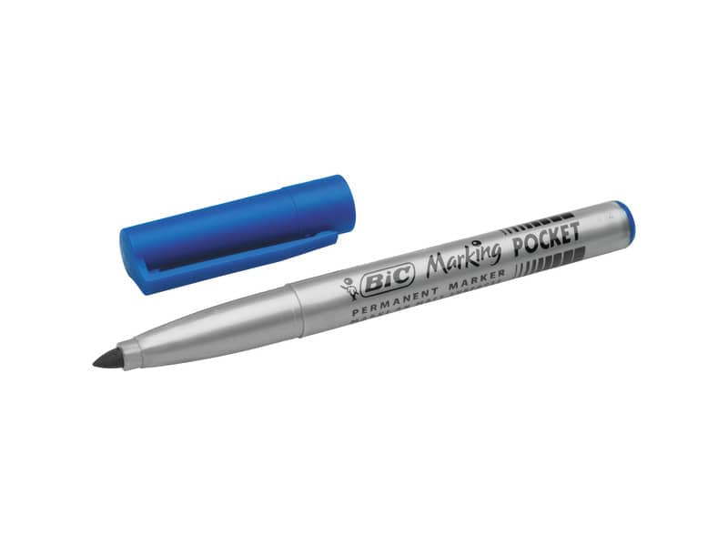 Marcatore permanente BIC Marking Pocket 1445 punta conica 1 mm blu 8209012