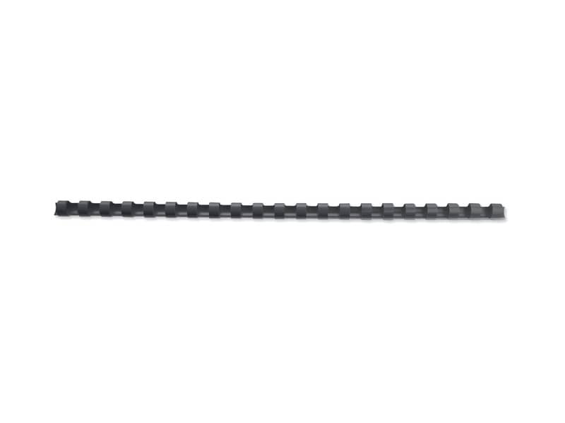 Dorsi plastici a 21 anelli GBC CombBind 14 mm A4 nero -  fino a 125 fogli conf da 100 dorsi - 4028178