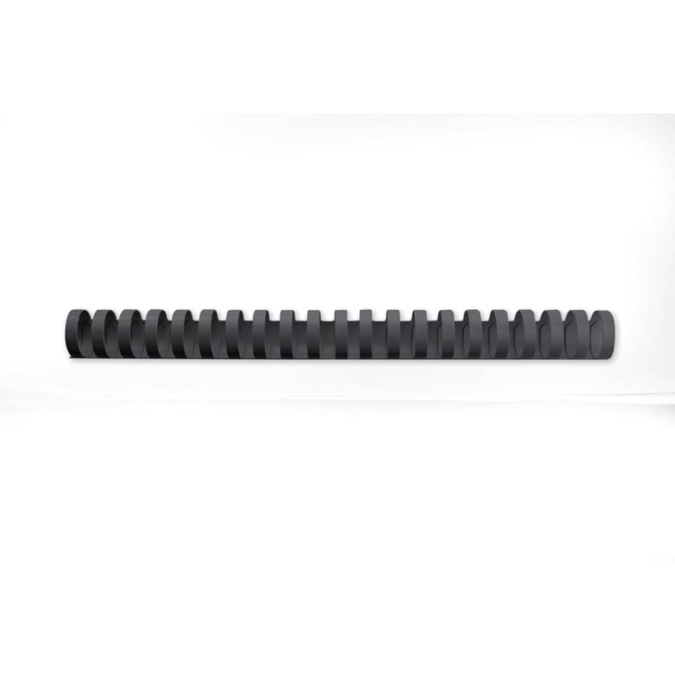 Dorsi plastici a 21 anelli GBC CombBind 28 mm A4 nero - fino a 240 fogli conf da 50 dorsi - 4028183