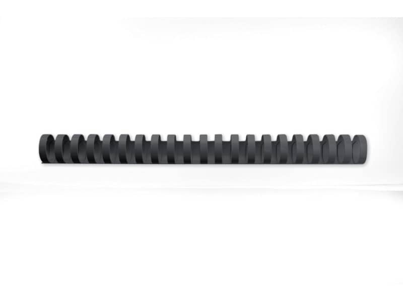 Dorsi plastici a 21 anelli GBC CombBind 28 mm A4 nero - fino a 240 fogli conf da 50 dorsi - 4028183