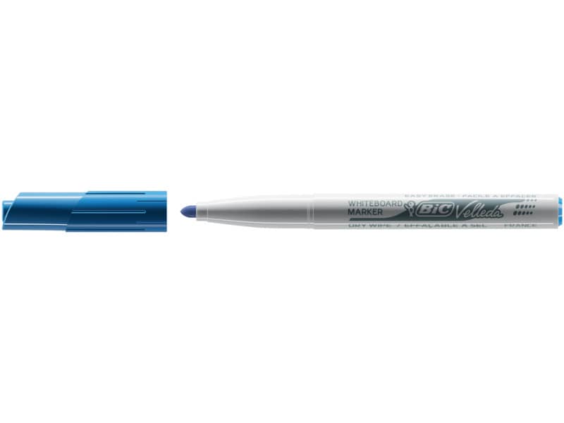 Marcatore per lavagne bianche BIC Velleda 1741 punta conica 4,5 mm blu 9581701