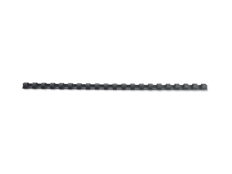 Dorsi plastici a 21 anelli GBC CombBind 10 mm A4 nero - fino a 65 fogli conf da 100 dorsi - 4028175