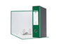 Registratore con custodia Esselte G55 Eurofile protocollo dorso 8 cm cartone rivestito in PP verde - 390755180
