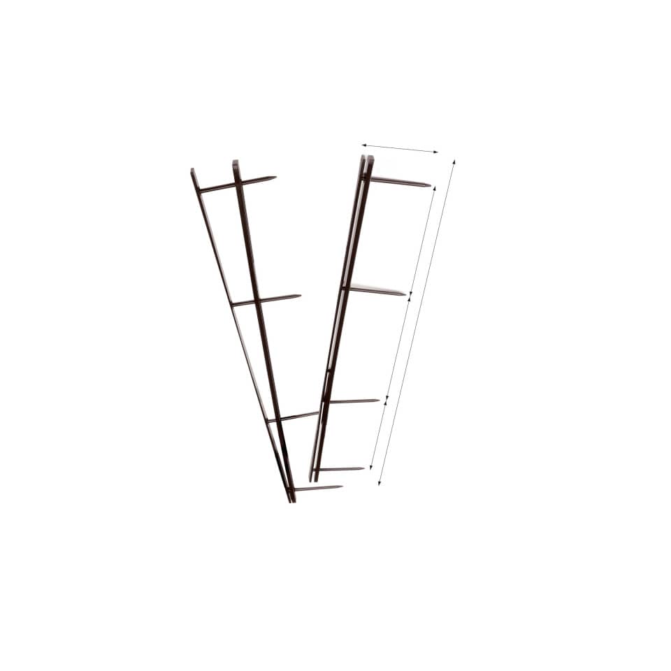 Pettini per rilegatura GBC VeloBind con 4 denti 45 mm a4 bianco conf da 25 pettini - A9741639