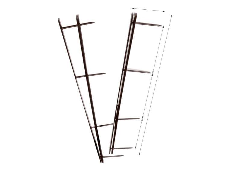 Pettini per rilegatura GBC VeloBind con 4 denti 45 mm a4 bianco conf da 25 pettini - A9741639