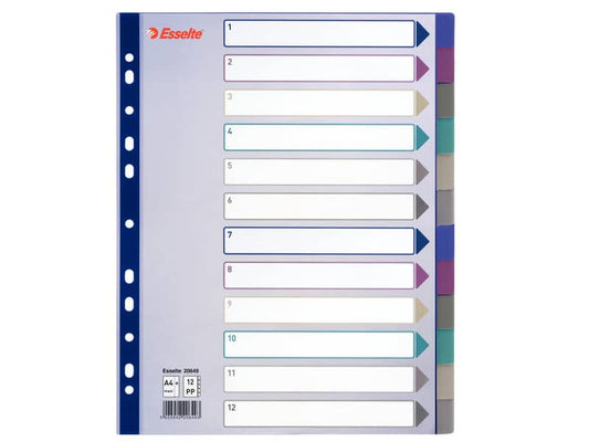 Divisore Esselte Intercalare 12 tasti A4 Maxi 20649