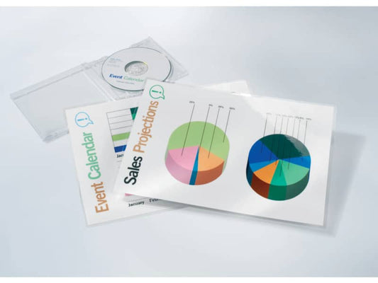 Pouches per plastificatrici a caldo GBC 2x175 µm finitura lucida A4 21,6x30,3 cm - Conf. 100 pezzi - 3200724