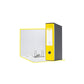 Registratore con custodia Esselte G55 Eurofile protocollo dorso 8 cm cartone rivestito in PP giallo vivida 390755930