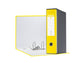 Registratore con custodia Esselte G55 Eurofile protocollo dorso 8 cm cartone rivestito in PP giallo vivida 390755930