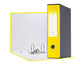 Registratore con custodia Esselte G55 Eurofile protocollo dorso 8 cm cartone rivestito in PP giallo vivida 390755930