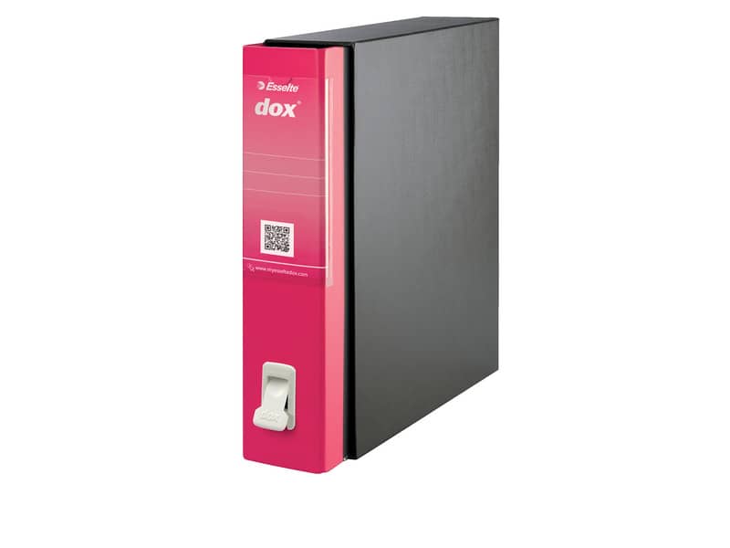 Registratore a leva DOX2 Protocollo 28,5x35 cm - dorso 8 cm fucsia fucsia - D26200