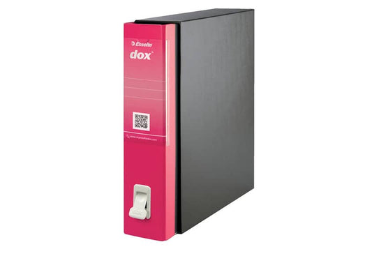Registratore a leva DOX2 Protocollo 28,5x35 cm - dorso 8 cm fucsia fucsia - D26200