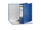 Registratore con custodia Leitz 180° commerciale dorso 8 cm cartone rivestito in polipropilene blu - 390763050