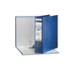 Registratore con custodia Leitz 180° commerciale dorso 8 cm cartone rivestito in polipropilene blu - 390763050