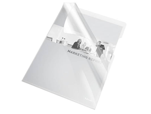 Buste a L non perforate Esselte Cristal trasparente 150 µm A4 lucido conf.25 - 55430