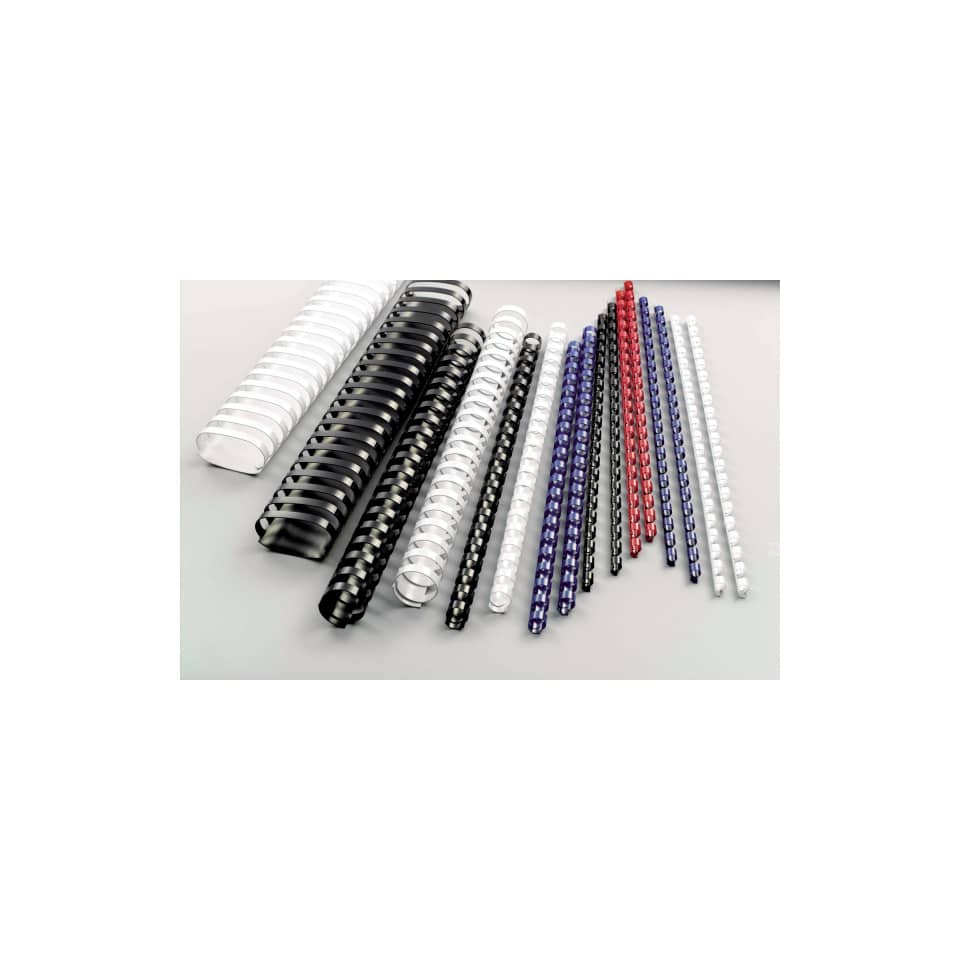 Dorsi plastici a 21 anelli GBC CombBind 12 mm A4 nero -  fino a 95 fogli conf da 100 dorsi - 4028177