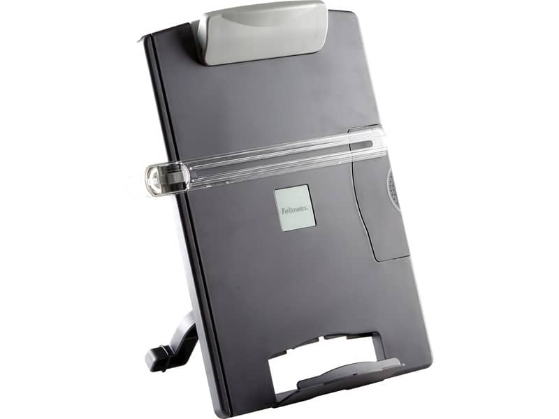 Leggio FELLOWES desktop standard plastica grafite capacità 100 fogli 9169701