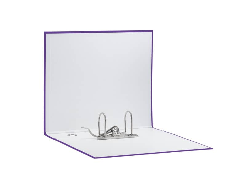 Registratore con custodia Esselte G55 Eurofile protocollo dorso 8 cm cartone rivestito in PP  lilla - 390755950