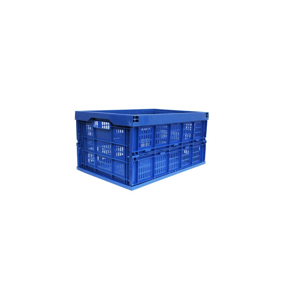 Cassetta pieghevole fino a 20 kg 45 L Viso 525x355x270 mm blu BP223BL