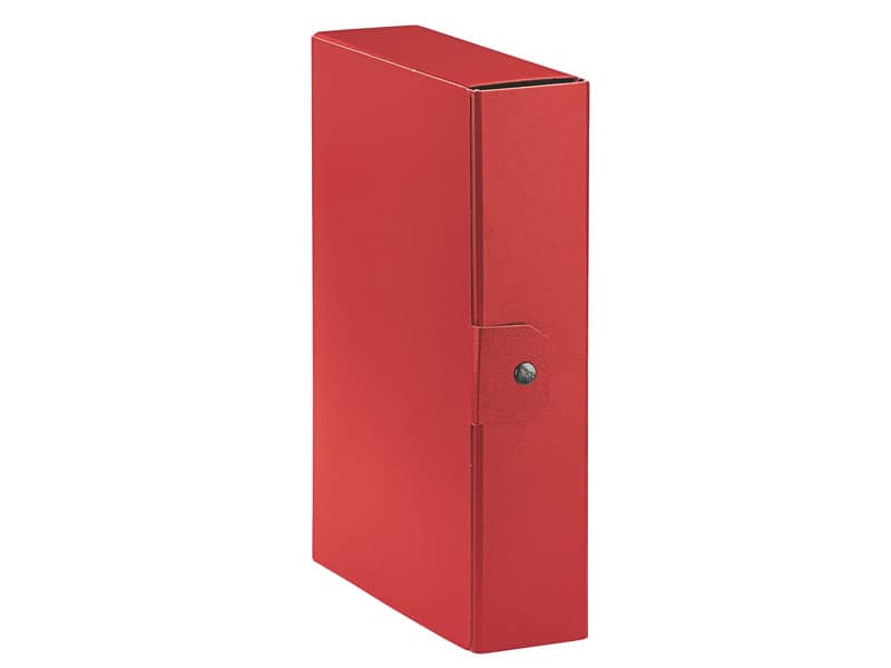Cartelle portaprogetti Esselte C26 EUROBOX dorso 6 cm presspan biverniciato rosso - 390326160