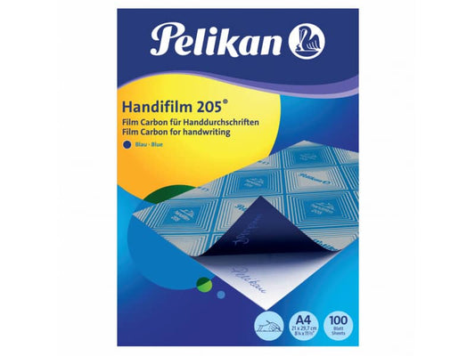 Carta da ricalco Pelikan Handifilm 205 blu confezione 100 fogli - 404442