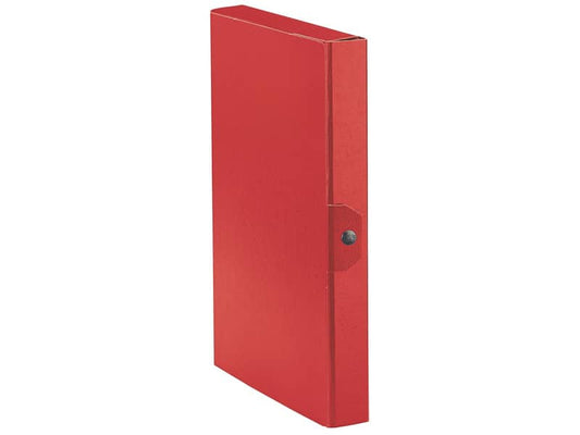 Cartelle portaprogetti Esselte C24 EUROBOX dorso 4 cm presspan biverniciato rosso - 390324160