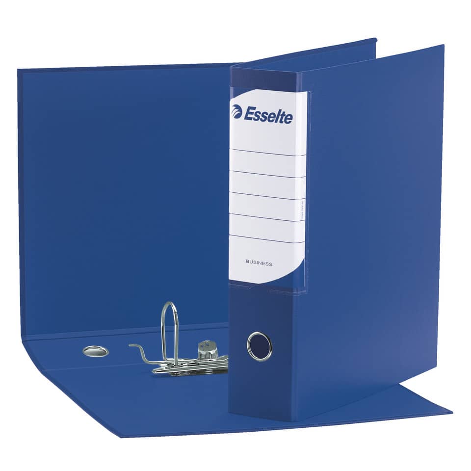 Registratore con custodia Esselte G93 BUSINESS commerciale Dorso 8 cm cartone plastificato blu - 390793050