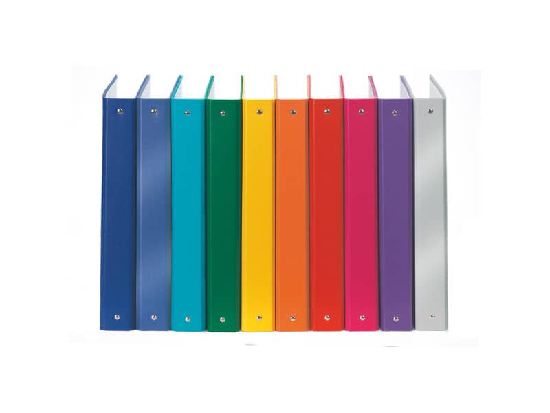 Raccoglitore Esselte Meeting a 4 anelli tondi 30mm cartone rivestito in PP blu metallizz. 22x30cm dorso 4cm - 395792960