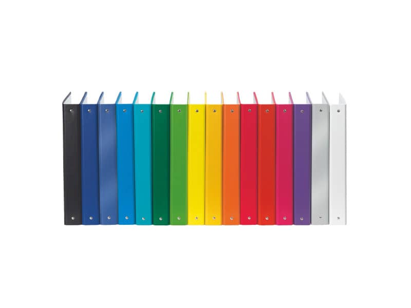 Raccoglitore Esselte Meeting a 4 anelli tondi 30mm cartone rivestito in PP blu metallizz. 22x30cm dorso 4cm - 395792960