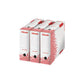 Scatola archivio Esselte SPEEDBOX dorso 10 cm bianco/rosso 10x25x35 cm 623908