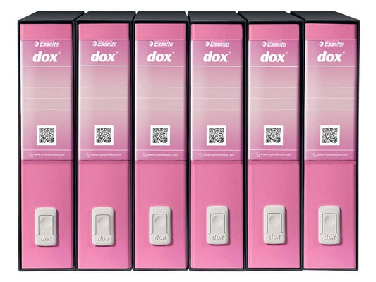 Registratore a leva DOX2 Protocollo S. Francisco 28,5x35 cm - dorso 8 cm rosa - D15219