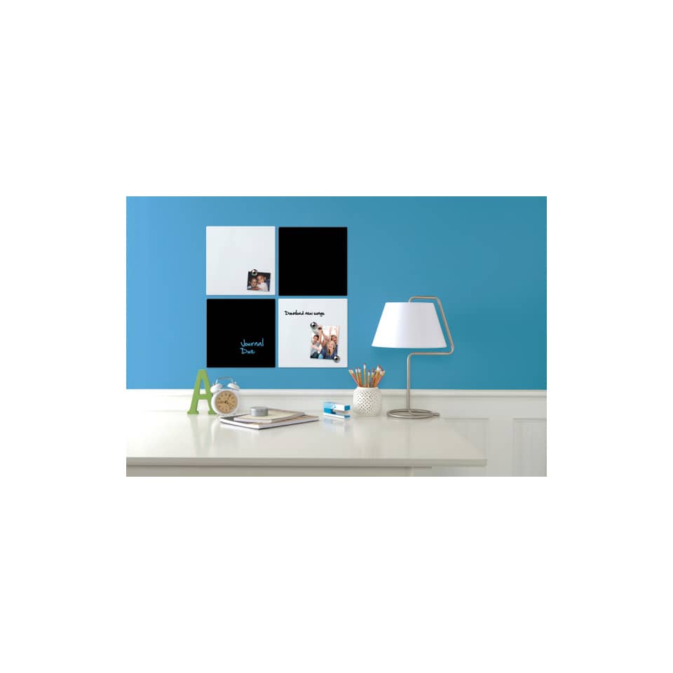 Pannello quadrato magnetico Nobo Quartet cancellabile 36x36 cm nero 1903774