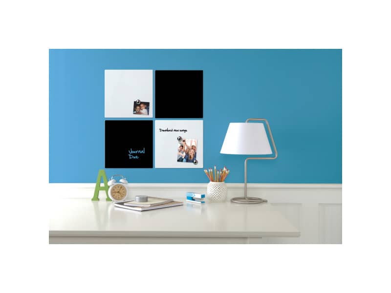 Pannello quadrato magnetico Nobo Quartet cancellabile 36x36 cm nero 1903774