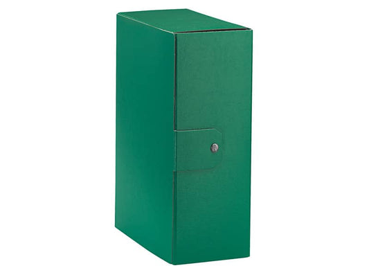 Cartella portaprogetti Esselte C32 EUROBOX dorso 12 cm presspan biverniciato verde - 390332180