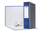 Registratore con custodia Esselte G55 Eurofile protocollo dorso 8 cm cartone rivestito in PP blu - 390755050