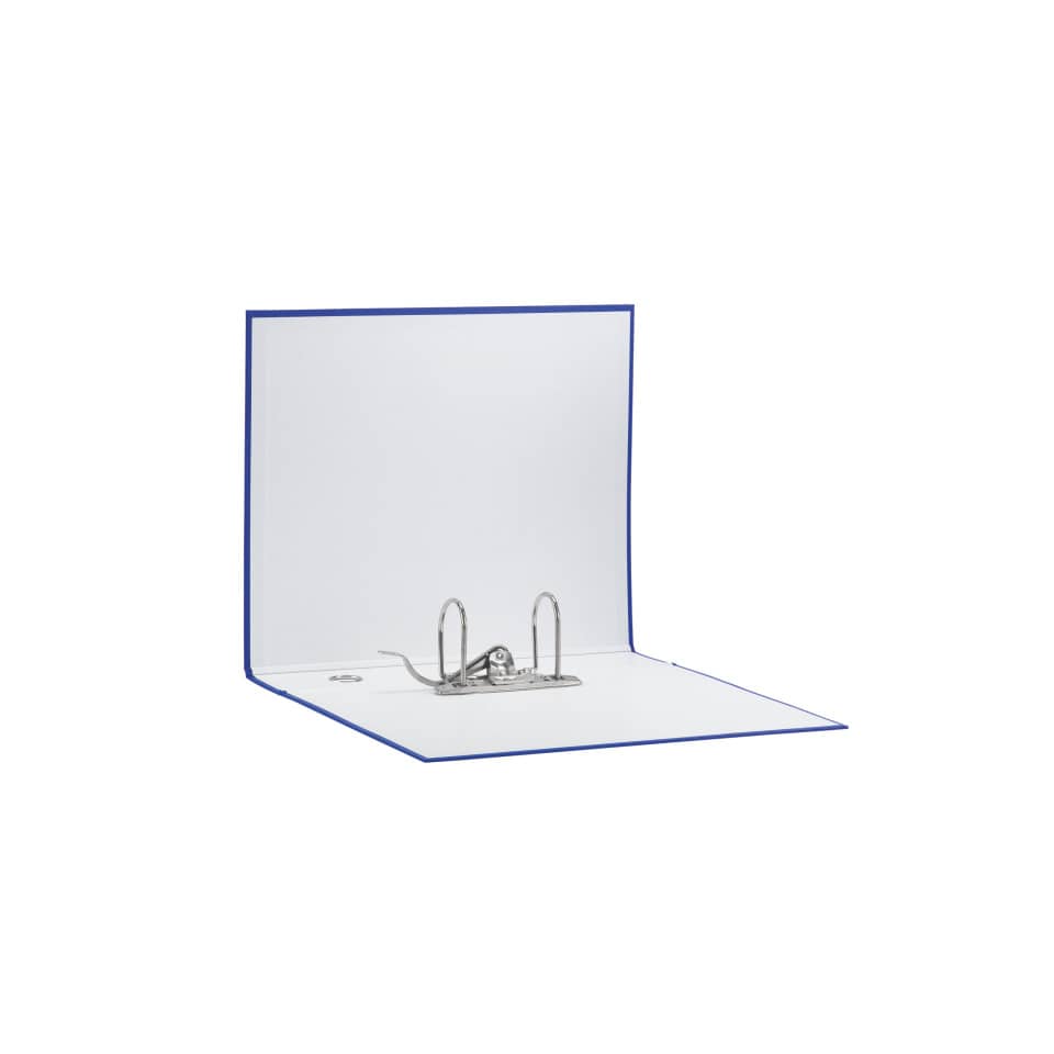 Registratore con custodia Esselte G55 Eurofile protocollo dorso 8 cm cartone rivestito in PP blu - 390755050