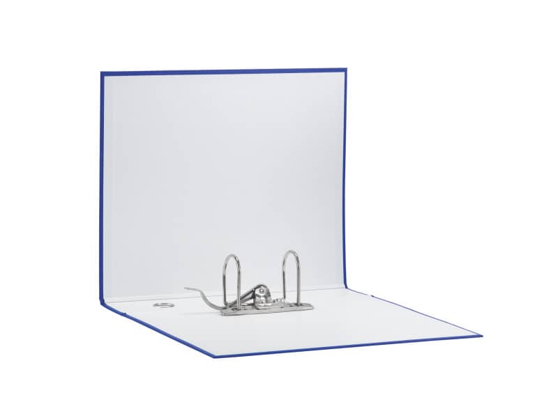 Registratore con custodia Esselte G55 Eurofile protocollo dorso 8 cm cartone rivestito in PP blu - 390755050