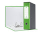 Registratore con custodia Esselte G55 Eurofile protocollo dorso 8 cm cartone rivestito in PP verde vivida - 390755940