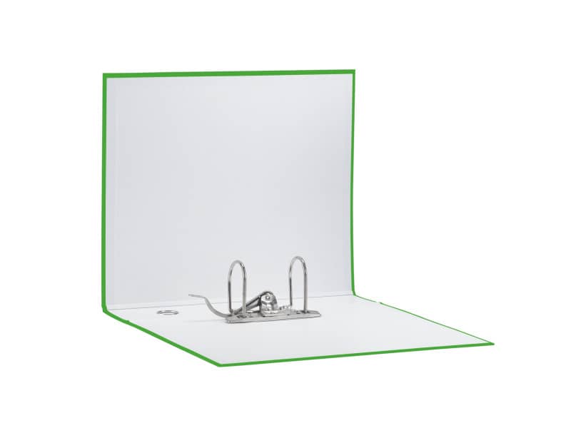 Registratore con custodia Esselte G55 Eurofile protocollo dorso 8 cm cartone rivestito in PP verde vivida - 390755940